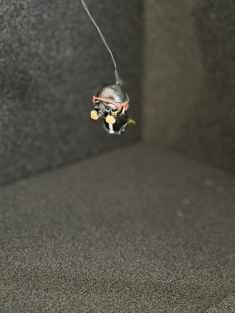 Floating Photo Diver Figure